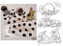 Stickserie - Ostermorgen Doodle